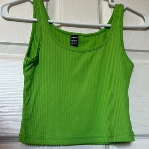 rib knit crop tank top